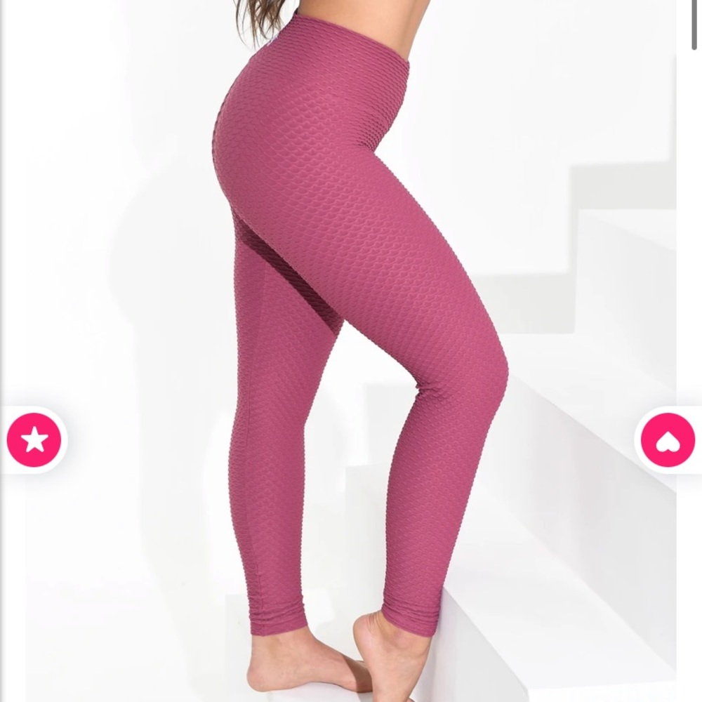 Booty by Brabants Croco Leggings in Burnt Rose